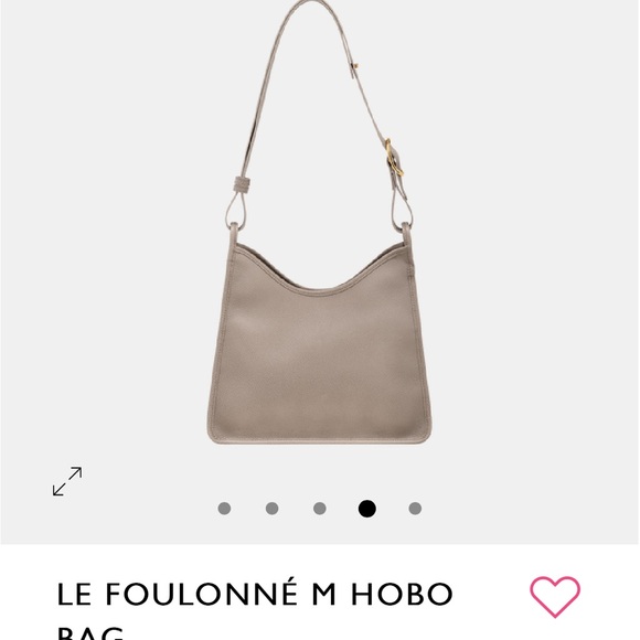 Longchamp Hobo Bag M LE FOULONNÉ Turtledove - Picture 3 of 16